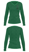 Satanta Junior High School 30254138 Women's Long Sleeve V-neck Shirt - 33