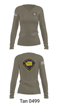 Monroe Correctional Complex  Women's Long Sleeve V-neck Shirt - 11