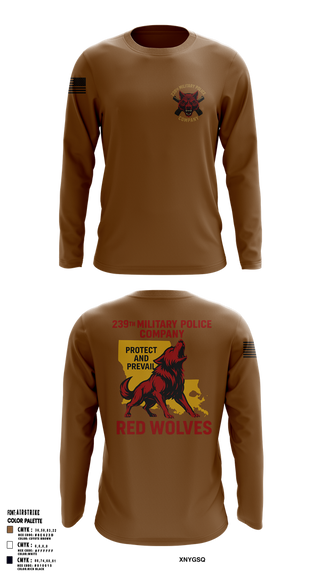 Long Sleeve Performance Shirt, 239th Military Police Company, National Guard, Teamtime, Team time, sublimation, custom sports apparel, team uniforms, spirit wear, spiritwear, sports uniforms, custom shirts, team store, custom team store, fundraiser sports, apparel fundraiser