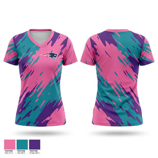 Womens Short Sleeve Vneck Shirt, Madison Middle Lady Patriots Soccer, Women's Soccer, Teamtime, Team time, sublimation, custom sports apparel, team uniforms, spirit wear, spiritwear, sports uniforms, custom shirts, team store, custom team store, fundraiser sports, apparel fundraiser