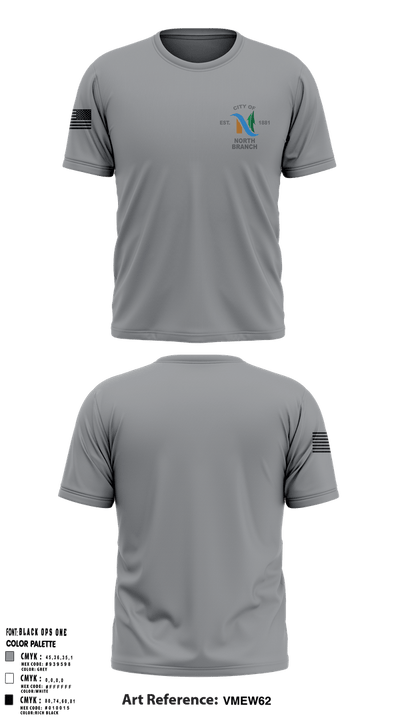 North Branch Police Dept. 88916958 Short Sleeve Performance Shirt - 7
