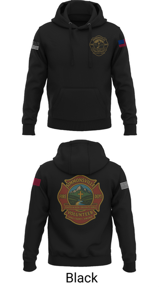 Hoodie, Simmonsville VFD, , Teamtime, Team time, sublimation, custom sports apparel, team uniforms, spirit wear, spiritwear, sports uniforms, custom shirts, team store, custom team store, fundraiser sports, apparel fundraiser
