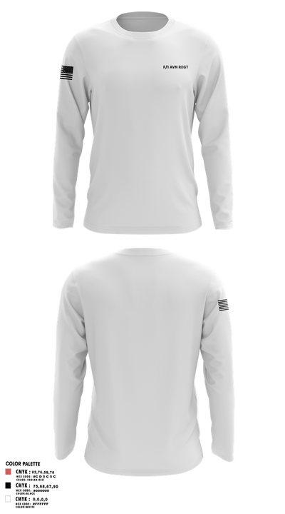 F/1 AVN REGT 18054973 Long Sleeve Performance Shirt 6