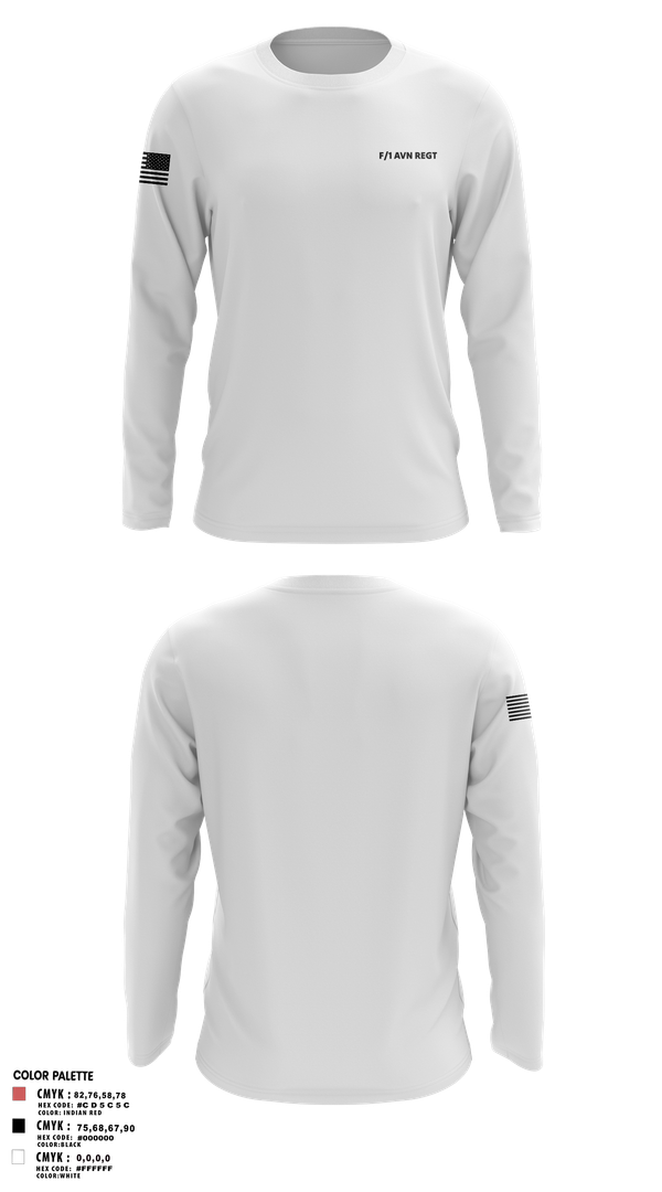 Long Sleeve Performance Shirt, F/1 AVN REGT, , Teamtime, Team time, sublimation, custom sports apparel, team uniforms, spirit wear, spiritwear, sports uniforms, custom shirts, team store, custom team store, fundraiser sports, apparel fundraiser