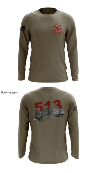 Long Sleeve Performance Shirt, 513th Transportation Company, Army, Teamtime, Team time, sublimation, custom sports apparel, team uniforms, spirit wear, spiritwear, sports uniforms, custom shirts, team store, custom team store, fundraiser sports, apparel fundraiser