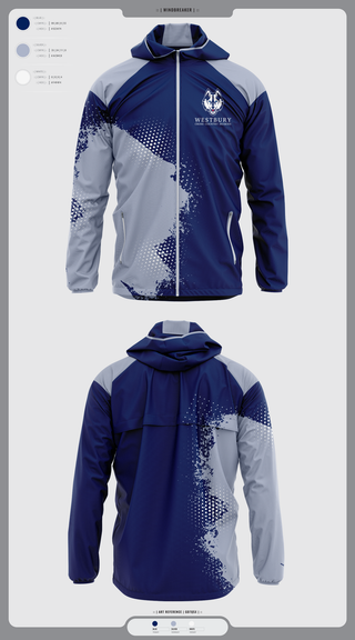 Windbreaker, Westbury Cross Country Huskies, Cross Country, Teamtime, Team time, sublimation, custom sports apparel, team uniforms, spirit wear, spiritwear, sports uniforms, custom shirts, team store, custom team store, fundraiser sports, apparel fundraiser