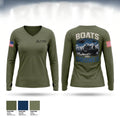 Alabama Port Authority Police Women's Long Sleeve V-neck Shirt - 1