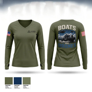 Womens Long Sleeve Vneck Shirt, Alabama Port Authority Police, Police, Teamtime, Team time, sublimation, custom sports apparel, team uniforms, spirit wear, spiritwear, sports uniforms, custom shirts, team store, custom team store, fundraiser sports, apparel fundraiser