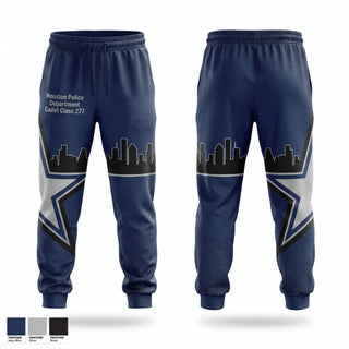 Sweatpants, Houston Police Department Cadet Class 277, Police, Teamtime, Team time, sublimation, custom sports apparel, team uniforms, spirit wear, spiritwear, sports uniforms, custom shirts, team store, custom team store, fundraiser sports, apparel fundraiser