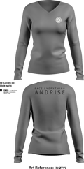 FearLifestyle 46237341 Women's Long Sleeve V-neck Shirt - 106