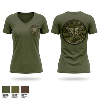 Womens Short Sleeve Vneck Shirt, St. Johns County Sheriff’s Office SWAT, Police, Teamtime, Team time, sublimation, custom sports apparel, team uniforms, spirit wear, spiritwear, sports uniforms, custom shirts, team store, custom team store, fundraiser sports, apparel fundraiser