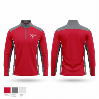 Groesbeck High School Baseball 7019891 Quarter Zip Jacket - 1