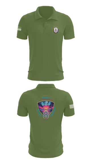 Short Sleeve Performance Polo, USS Bougainville CPO, , Teamtime, Team time, sublimation, custom sports apparel, team uniforms, spirit wear, spiritwear, sports uniforms, custom shirts, team store, custom team store, fundraiser sports, apparel fundraiser