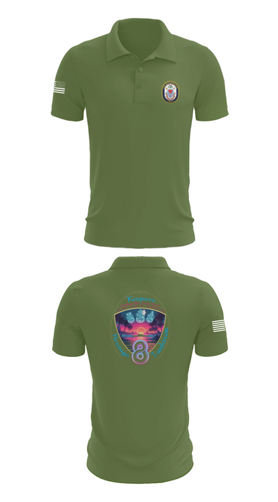 USS Bougainville CPO 89131174 Short Sleeve Performance Polo - 45