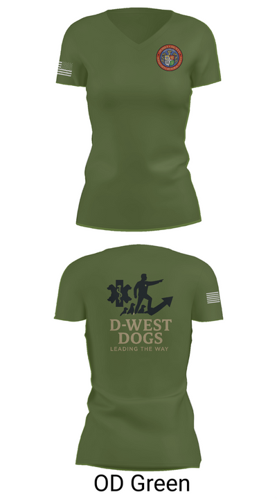 Sussex County Paramedics 80974460 Women's Short Sleeve V-neck Shirt - 48