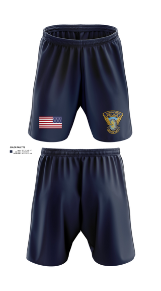 Athletic Shorts With Pockets, Hawthorne Police Department, Police, Teamtime, Team time, sublimation, custom sports apparel, team uniforms, spirit wear, spiritwear, sports uniforms, custom shirts, team store, custom team store, fundraiser sports, apparel fundraiser