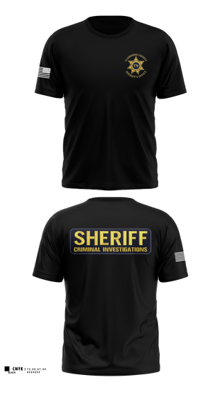 Short Sleeve Performance Shirt, Claiborne County Sheriffs Office Criminal Investigations, Police, Teamtime, Team time, sublimation, custom sports apparel, team uniforms, spirit wear, spiritwear, sports uniforms, custom shirts, team store, custom team store, fundraiser sports, apparel fundraiser