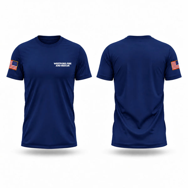 Old School Cotton Feel Shirt, WESTFORD FIRE AND RESCUE, Fire Department, Teamtime, Team time, sublimation, custom sports apparel, team uniforms, spirit wear, spiritwear, sports uniforms, custom shirts, team store, custom team store, fundraiser sports, apparel fundraiser
