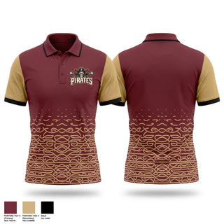 Short Sleeve Performance Polo, Port City Pirates, Baseball, Teamtime, Team time, sublimation, custom sports apparel, team uniforms, spirit wear, spiritwear, sports uniforms, custom shirts, team store, custom team store, fundraiser sports, apparel fundraiser