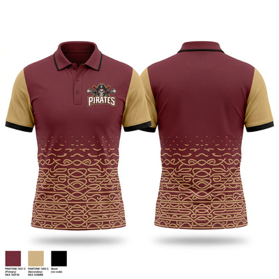 Port City Pirates Short Sleeve Performance Polo - 1