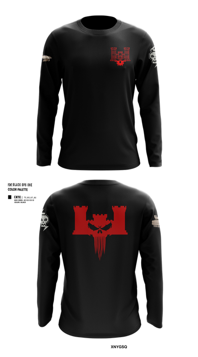 B co 334th BEB 63432042 Long Sleeve Performance Shirt 101