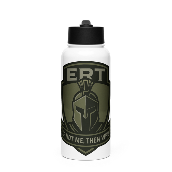 ERT 63280832 Stainless Steel Water Bottle with a Straw Lid