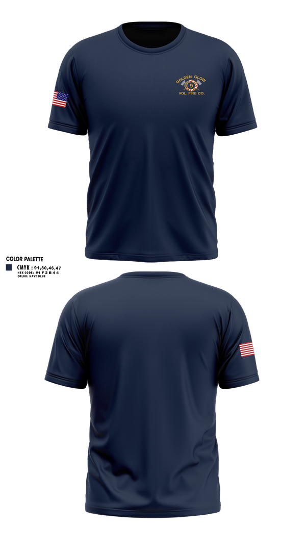 Golden Glow Volunteer fire company 37256550 Short Sleeve Performance Shirt - 21