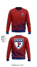 University of Pennsylvania Wrestling Quakers 74407177 Crew Neck Sweatshirt - 1