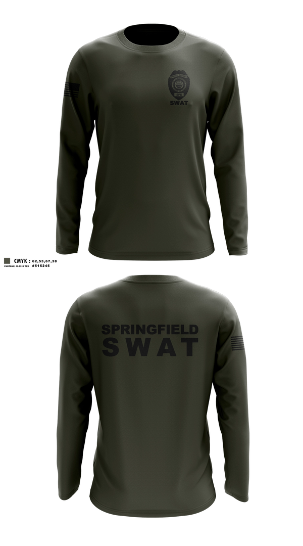 Long Sleeve Performance Shirt, Springfield Ohio SWAT, Police, Teamtime, Team time, sublimation, custom sports apparel, team uniforms, spirit wear, spiritwear, sports uniforms, custom shirts, team store, custom team store, fundraiser sports, apparel fundraiser