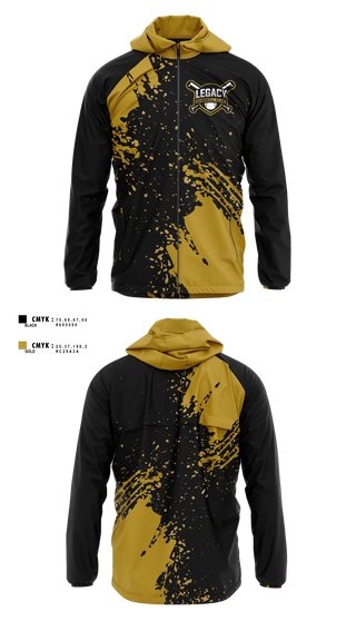 Windbreaker, Legacy Baseball Club, Baseball, Teamtime, Team time, sublimation, custom sports apparel, team uniforms, spirit wear, spiritwear, sports uniforms, custom shirts, team store, custom team store, fundraiser sports, apparel fundraiser