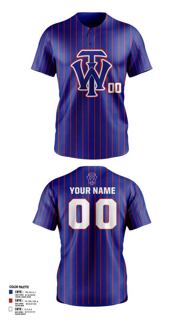 Two Button Softball Jersey, W.I.T., Softball, Teamtime, Team time, sublimation, custom sports apparel, team uniforms, spirit wear, spiritwear, sports uniforms, custom shirts, team store, custom team store, fundraiser sports, apparel fundraiser