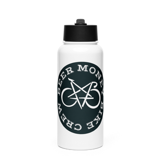 Beer Money Bike Crew 91191775 Stainless Steel Water Bottle with a Straw Lid