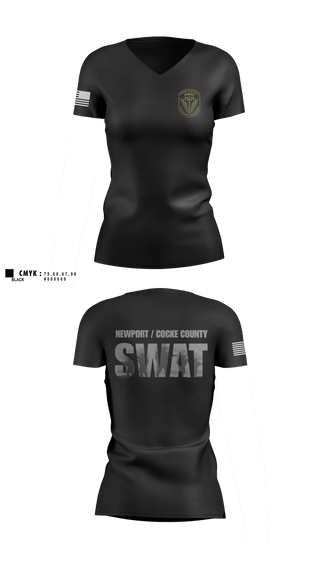 Womens Short Sleeve Vneck Shirt, investigations ccso, Police, Teamtime, Team time, sublimation, custom sports apparel, team uniforms, spirit wear, spiritwear, sports uniforms, custom shirts, team store, custom team store, fundraiser sports, apparel fundraiser