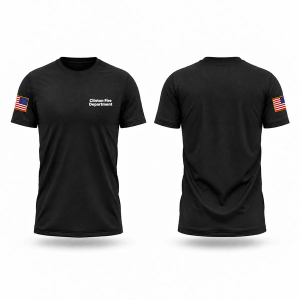 Old School Cotton Feel Shirt, Clinton Fire Department, Fire Department, Teamtime, Team time, sublimation, custom sports apparel, team uniforms, spirit wear, spiritwear, sports uniforms, custom shirts, team store, custom team store, fundraiser sports, apparel fundraiser