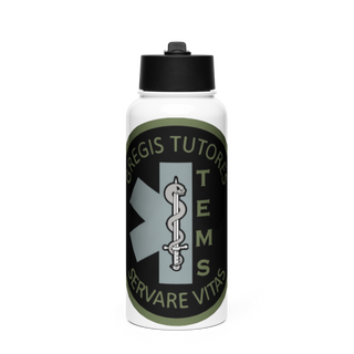 Bibb County Tactical EMS Stainless Steel Water Bottle with a Straw Lid