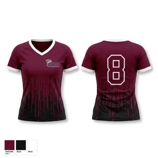 Womens Short Sleeve Vneck Shirt, Anoka Tornadoes, Softball, Teamtime, Team time, sublimation, custom sports apparel, team uniforms, spirit wear, spiritwear, sports uniforms, custom shirts, team store, custom team store, fundraiser sports, apparel fundraiser