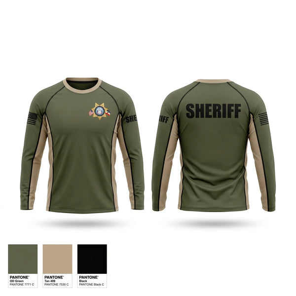 Long Sleeve Performance Shirt, Uintah County Sheriffs Office, Police, Teamtime, Team time, sublimation, custom sports apparel, team uniforms, spirit wear, spiritwear, sports uniforms, custom shirts, team store, custom team store, fundraiser sports, apparel fundraiser