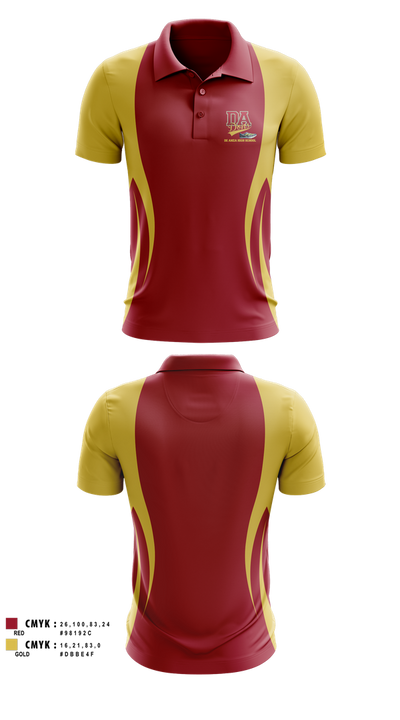 De Anza High School 76692398 Short Sleeve Performance Polo - 1