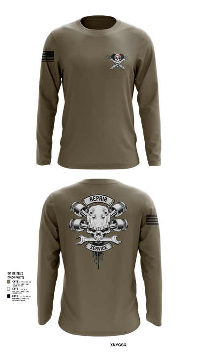 1-320th FAR FOX CO 66582202 Long Sleeve Performance Shirt 104