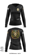 School officer 37316747 Women's Long Sleeve V-neck Shirt - 101
