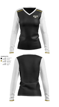East Lawrence Softball 96875162 Women's Long Sleeve V-neck Shirt - 1