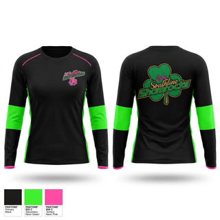 Long Sleeve Performance Shirt, Southline Lady Shamrocks, Softball, Teamtime, Team time, sublimation, custom sports apparel, team uniforms, spirit wear, spiritwear, sports uniforms, custom shirts, team store, custom team store, fundraiser sports, apparel fundraiser
