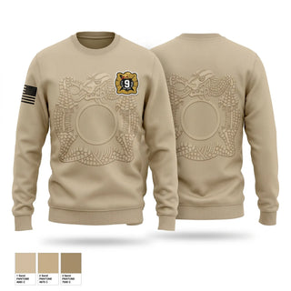Crew Neck Sweatshirt, 4th Battalion 9th Infantry Regiment, Army, Teamtime, Team time, sublimation, custom sports apparel, team uniforms, spirit wear, spiritwear, sports uniforms, custom shirts, team store, custom team store, fundraiser sports, apparel fundraiser