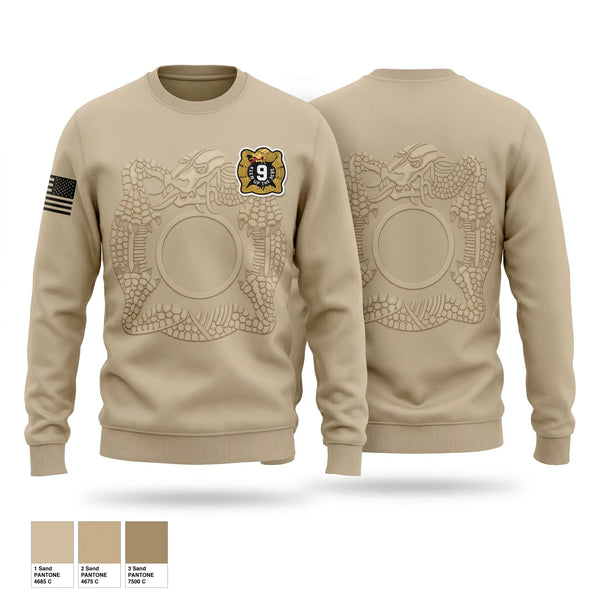Crew Neck Sweatshirt, 4th Battalion 9th Infantry Regiment, Army, Teamtime, Team time, sublimation, custom sports apparel, team uniforms, spirit wear, spiritwear, sports uniforms, custom shirts, team store, custom team store, fundraiser sports, apparel fundraiser