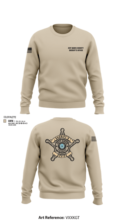 Jeff Davis County Sheriff’s Office 26513372 Crew Neck Sweatshirt - 1