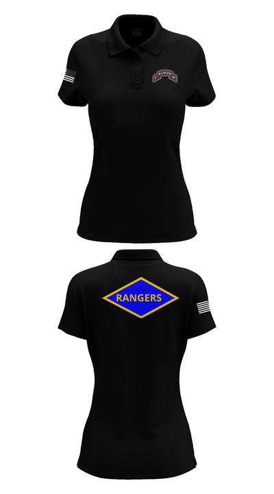 5th Rangers 1510549 Women's Short Sleeve Performance Polo  - 35