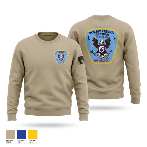 Crew Neck Sweatshirt, Middleway, EMS/EMT, Teamtime, Team time, sublimation, custom sports apparel, team uniforms, spirit wear, spiritwear, sports uniforms, custom shirts, team store, custom team store, fundraiser sports, apparel fundraiser