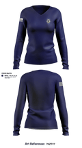 Town of Evans Police 53204193 Women's Long Sleeve V-neck Shirt - 1