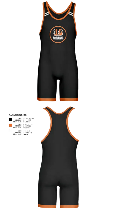 Barnegat Bengals 54036609 Wrestling Singlet - 21