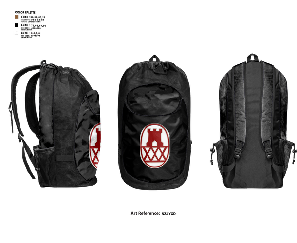 Gear Bag, HSC 130th MEB, Army, Teamtime, Team time, sublimation, custom sports apparel, team uniforms, spirit wear, spiritwear, sports uniforms, custom shirts, team store, custom team store, fundraiser sports, apparel fundraiser